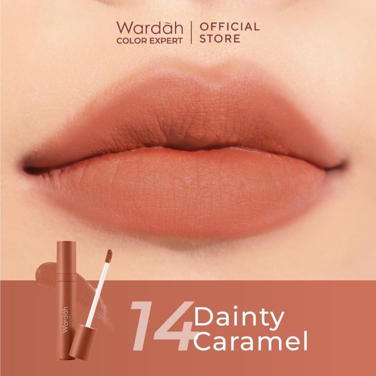 Wardah Colorfit Velvet Matte Lip Mousse 14 Dainty Caramel 4 g