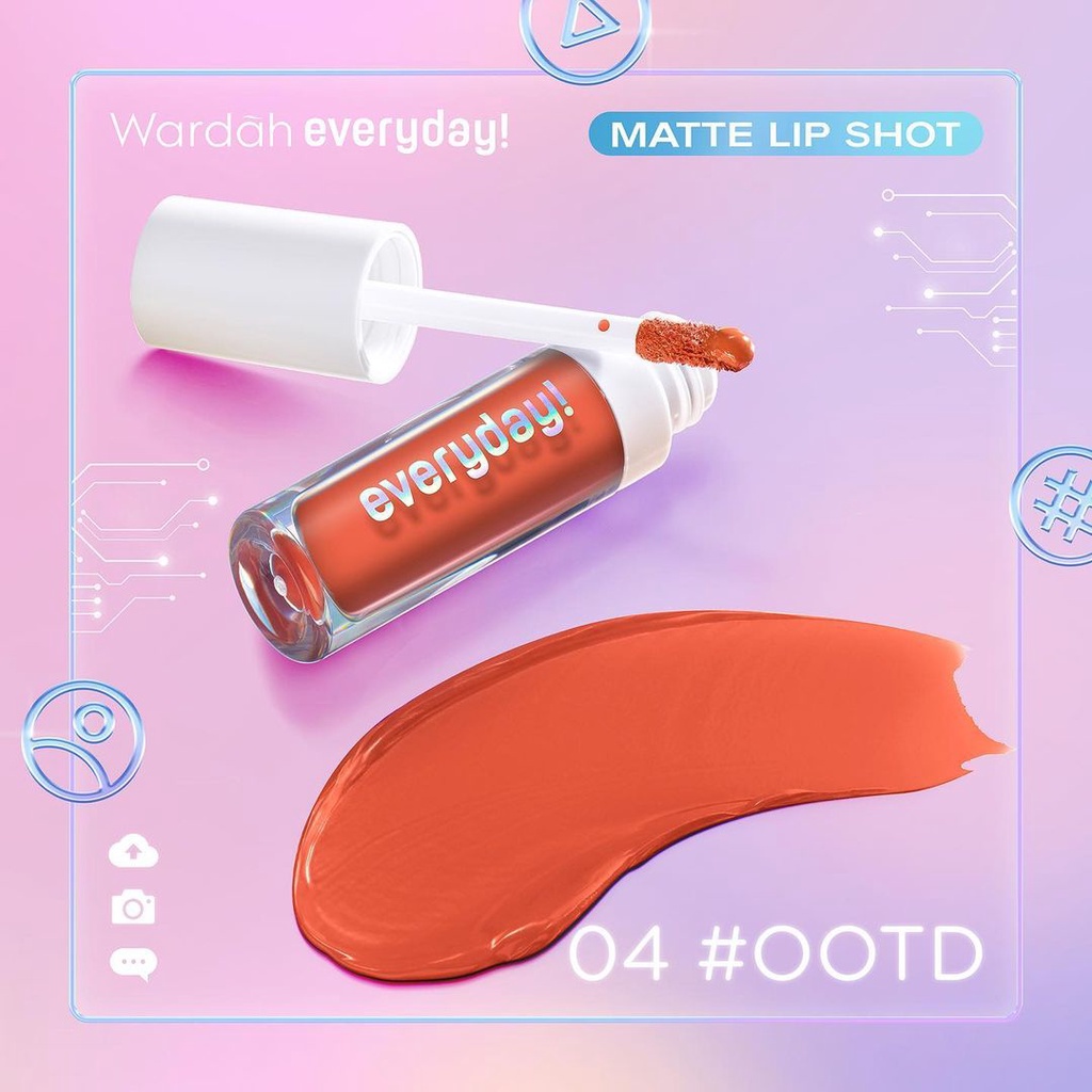Wardah Everyday! Matte Lip Shot 04 #ootd 1.8 g