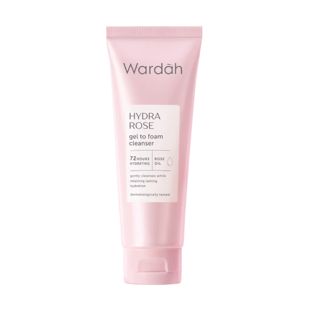 Wardah Hydra Rose Gel To Foam Cleanser 100ml