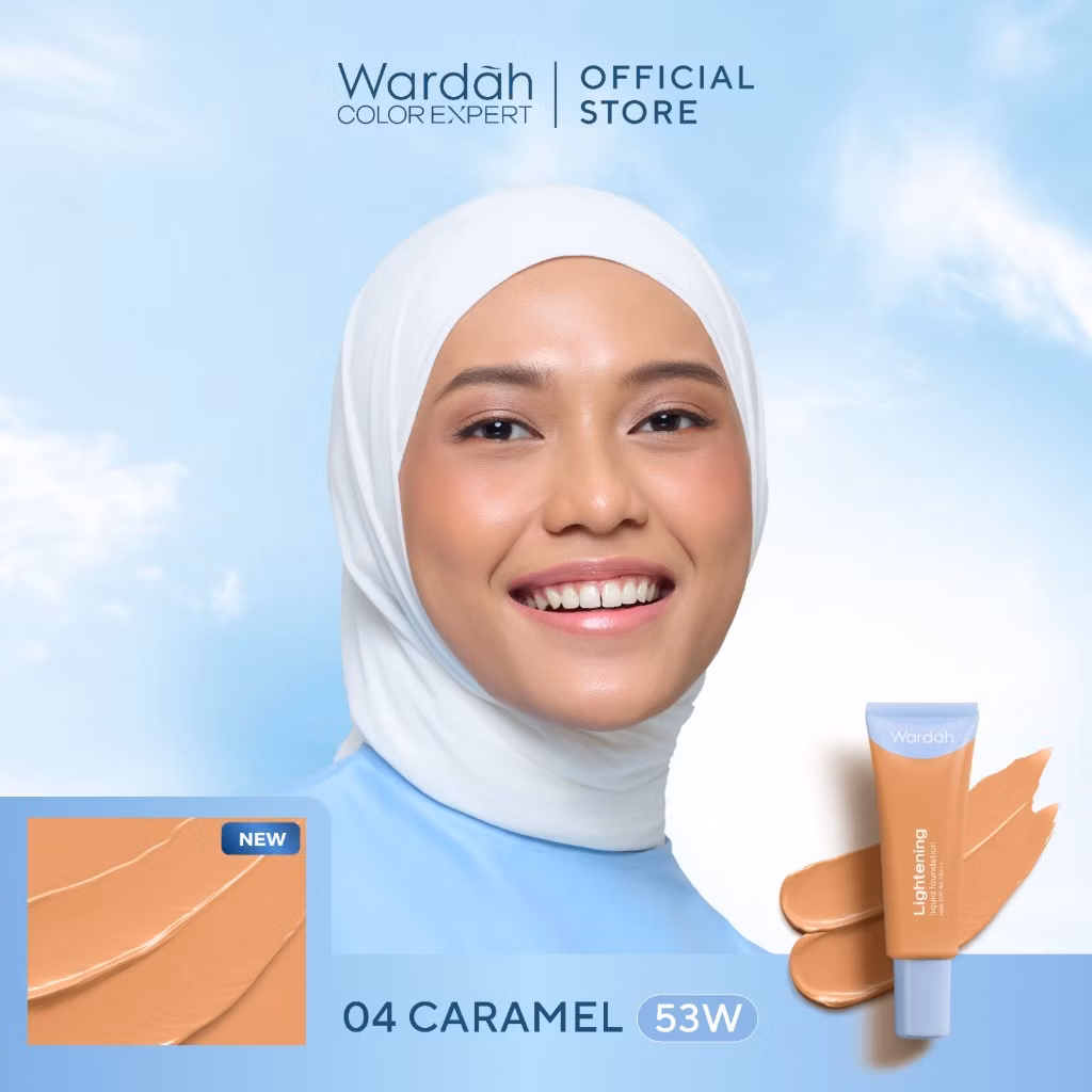 Wardah Lightening Liquid Foundation 04. Natural 25 ml (Blister)