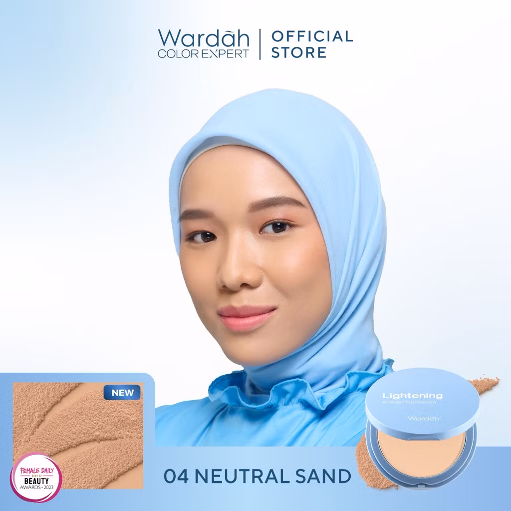 Wardah Lightening Powder Foundation Light Feel 04 Natural 12 g