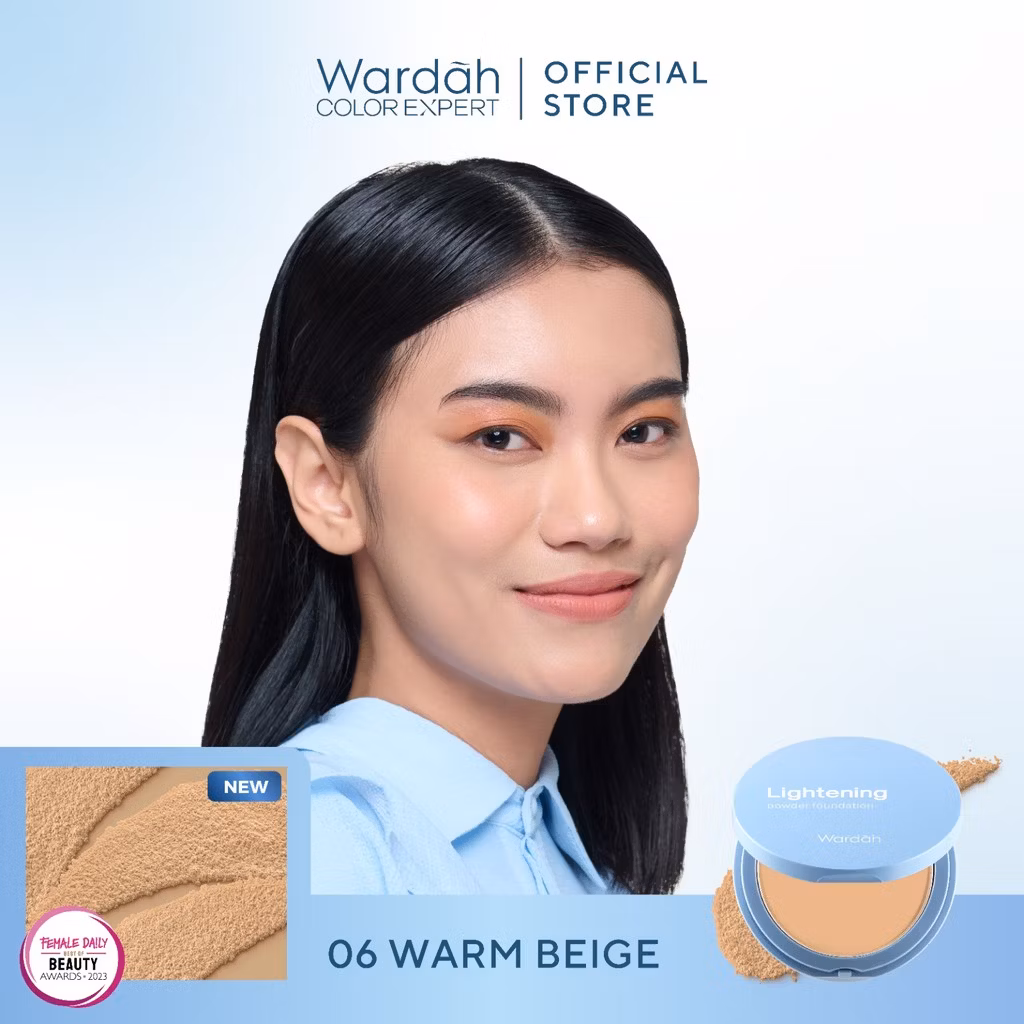 Wardah Lightening Powder Foundation Light Feel 06 Ivory 12 g