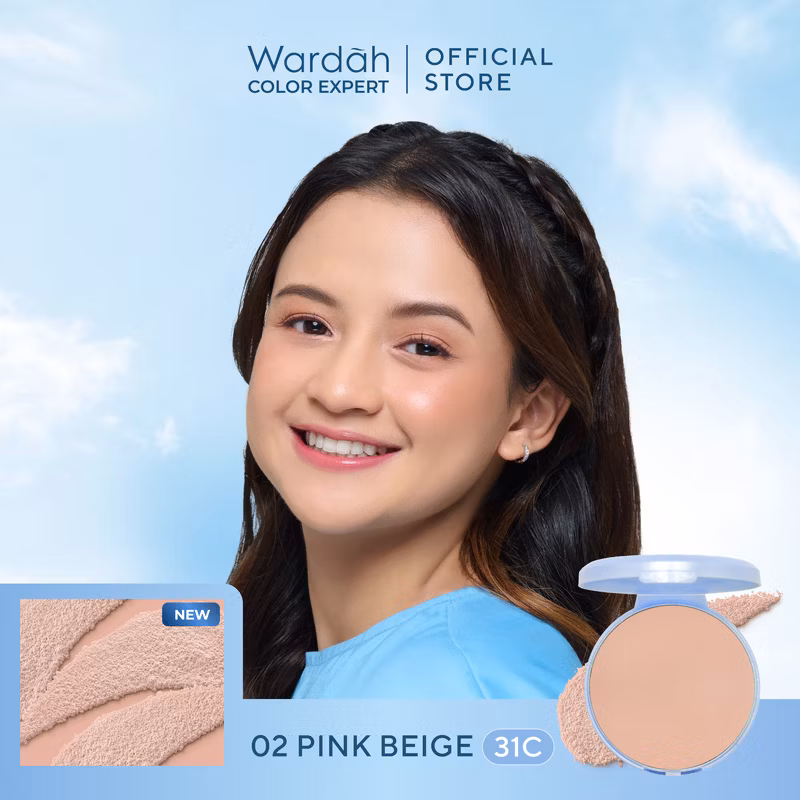 Wardah Refill Lightening Powder Foundation Light Feel 02 Golden Beige 12 g