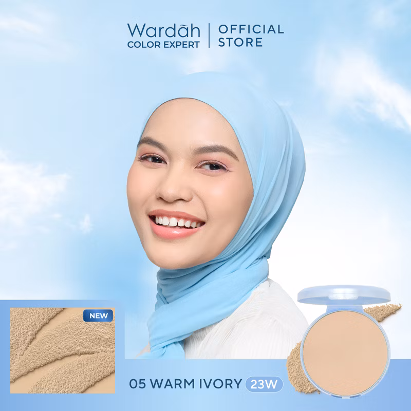 Wardah Refill Lightening Powder Foundation Light Feel 05 Beige 12 g