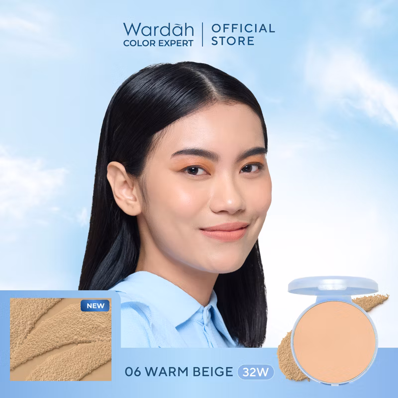 Wardah Refill Lightening Powder Foundation Light Feel 06 Ivory 12 g