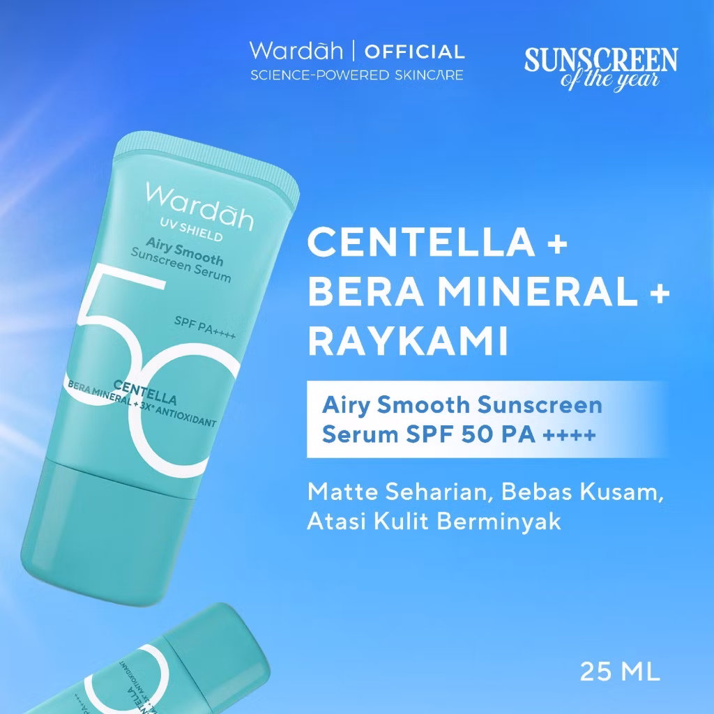 Wardah UV Shield Airy Smooth Sunscreen Serum SPF 50 PA+++