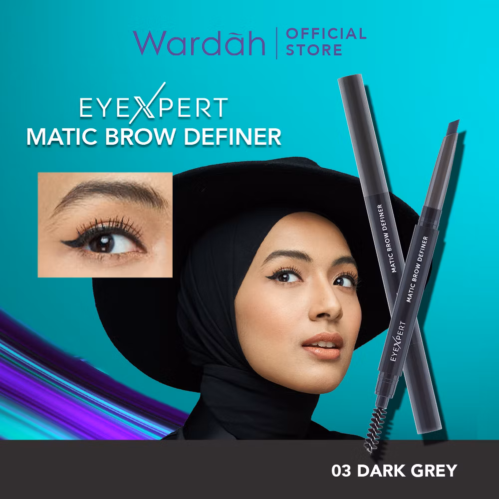 Wardah Eyexpert Matic Brow Definer 01 Light Brown