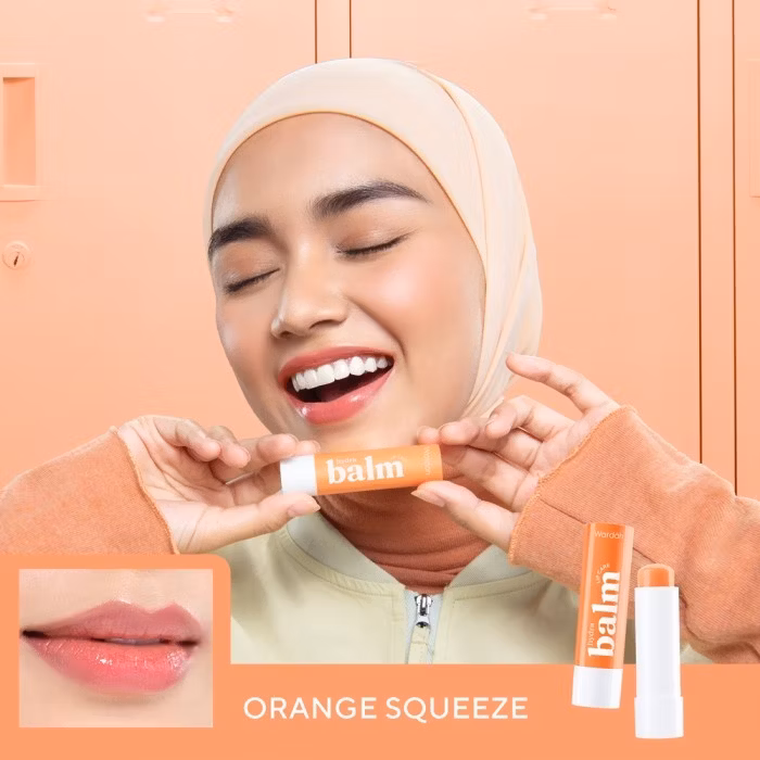 Wardah hydrabalm lip care orange squeeze 4g