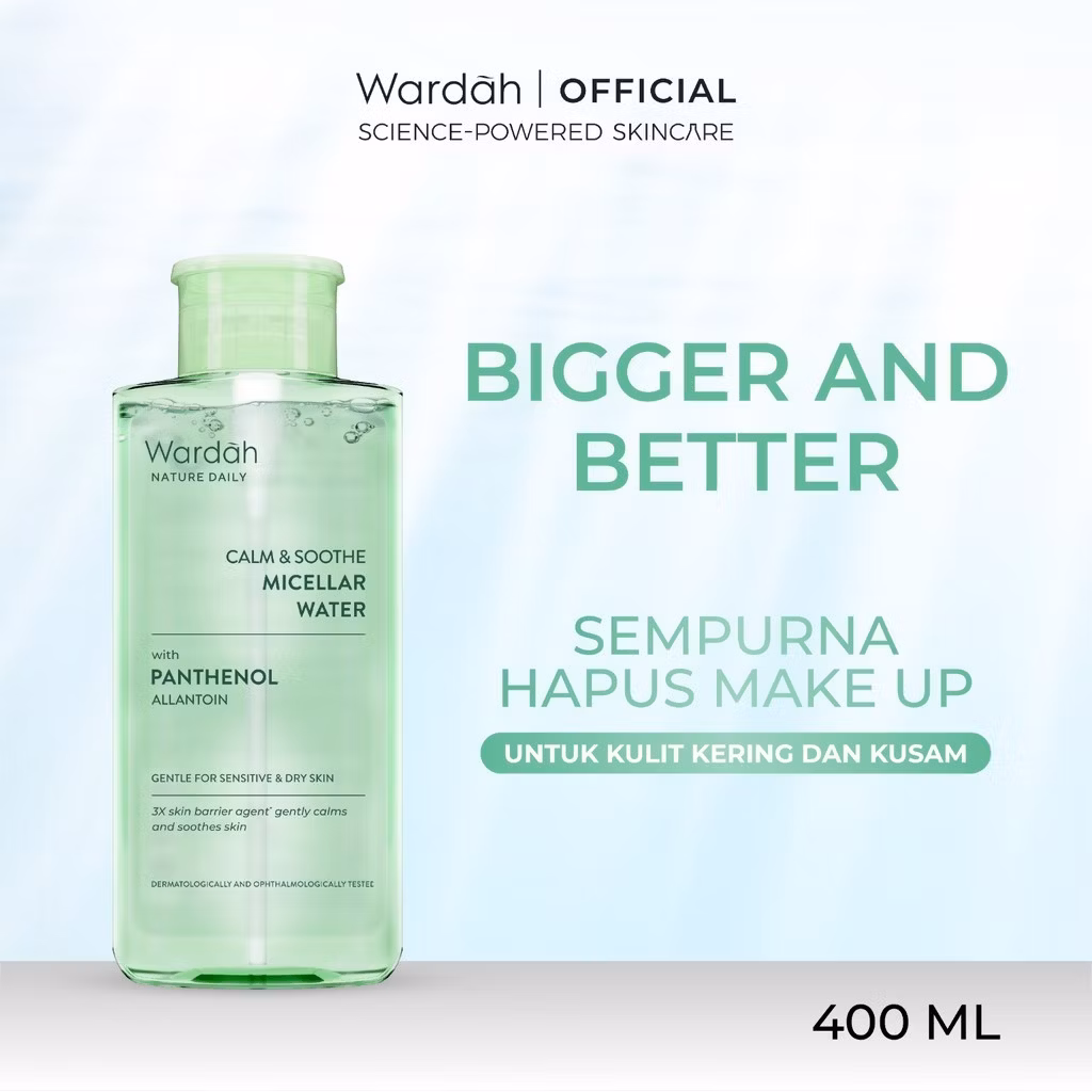 Wardah Nature Daily Calm & Soothe Micellar Water 400 ml