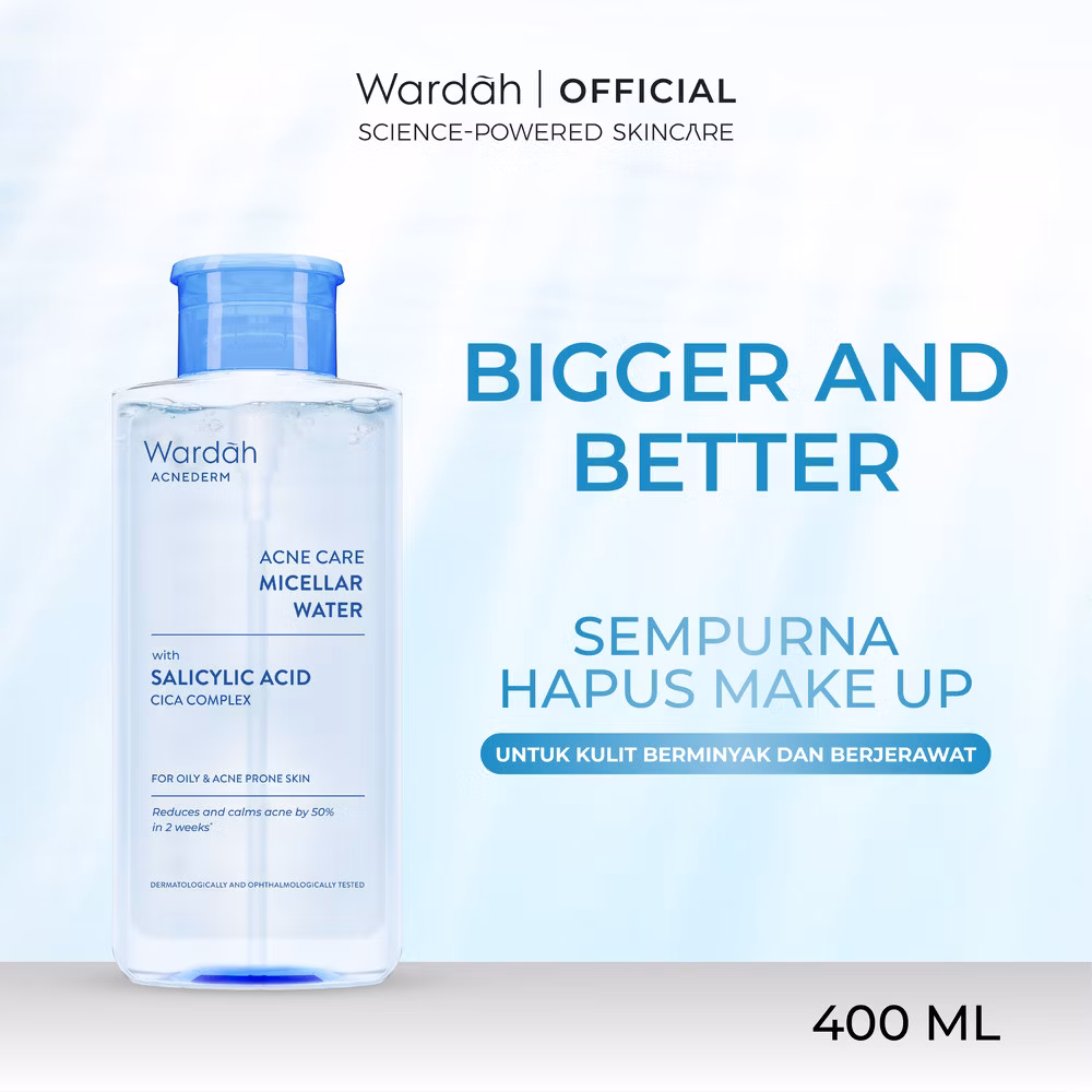 Wardah Acnederm Acne Care Micellar Water 400ml