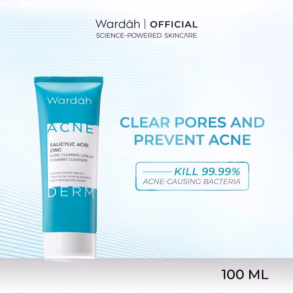 Wardah Acnederm Low PH Foaming Cleanser 100ml