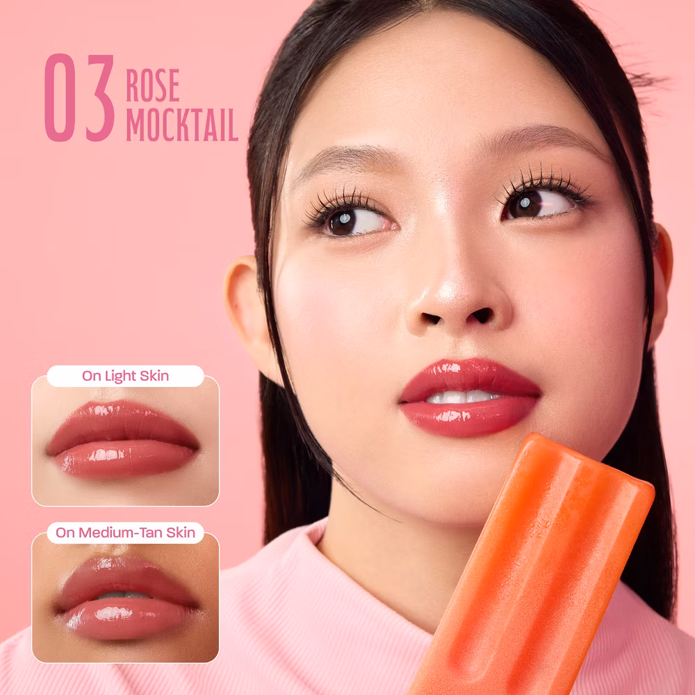 Wardah Glossicle Peptide Balm 03 Rose Mocktail