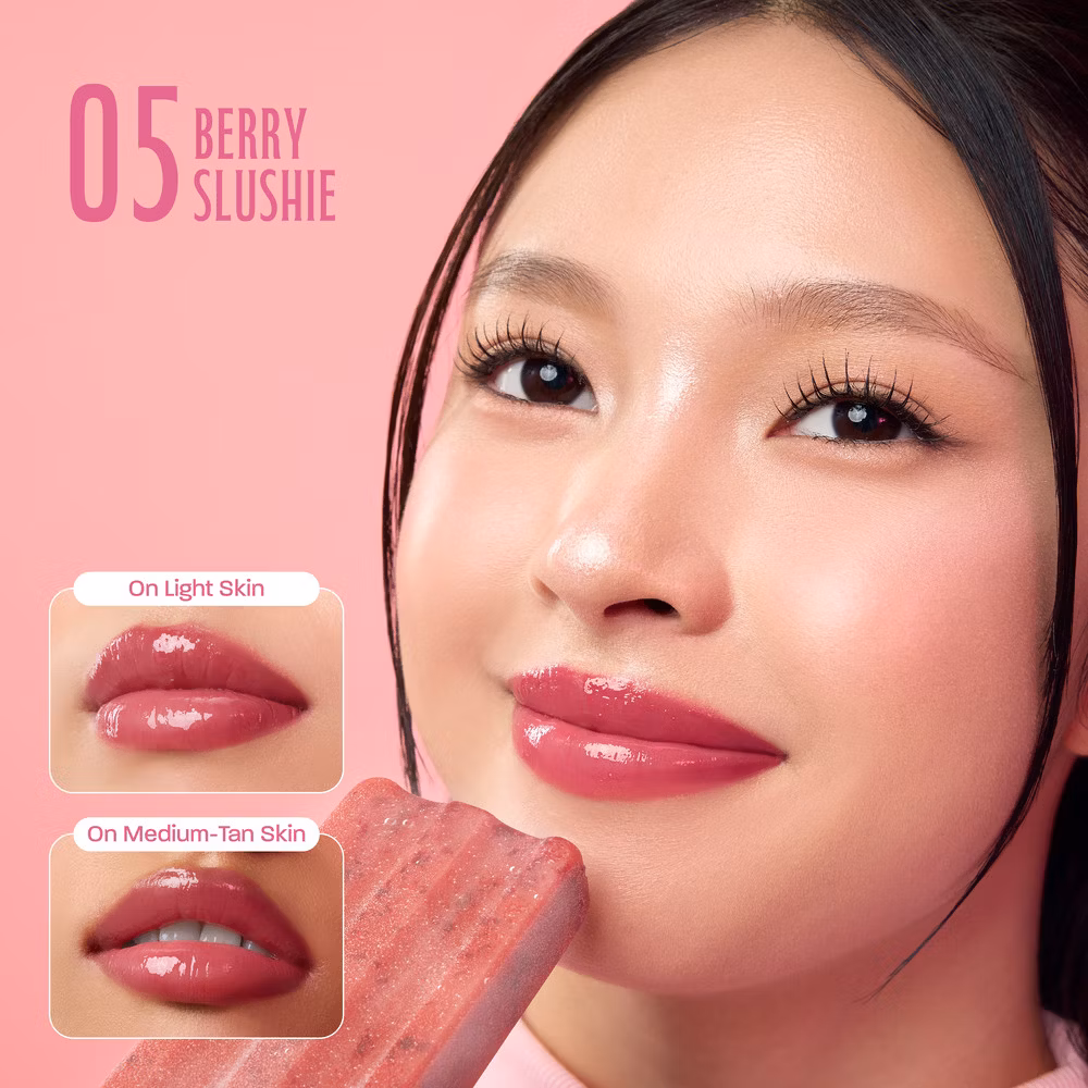 Wardah Glossicle Peptide Balm 05 Berry Slushie