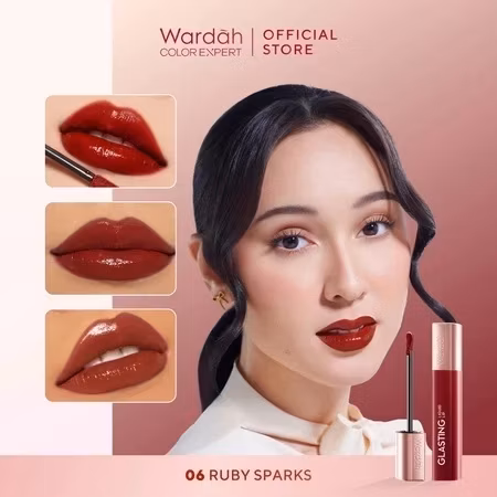 Wardah Glasting Liquid Lip 06