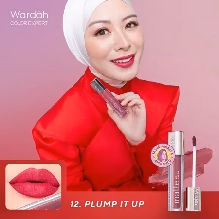 Wardah exclusive Matte Lip cream Shade 12