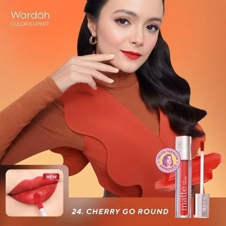 Wardah exclusive Matte Lip cream Shade 24