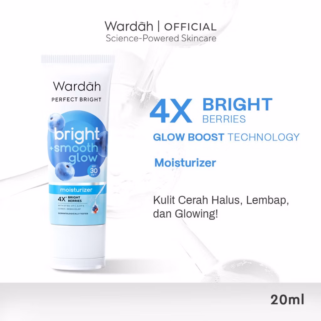 Wardah Perfect Bright Moisturizer Bright + Smooth Glow SPF 30 20ML