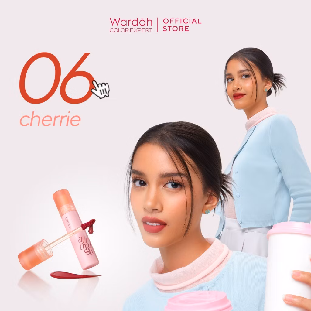 Wardah Airbrush Lip Tint 06 Cherrie