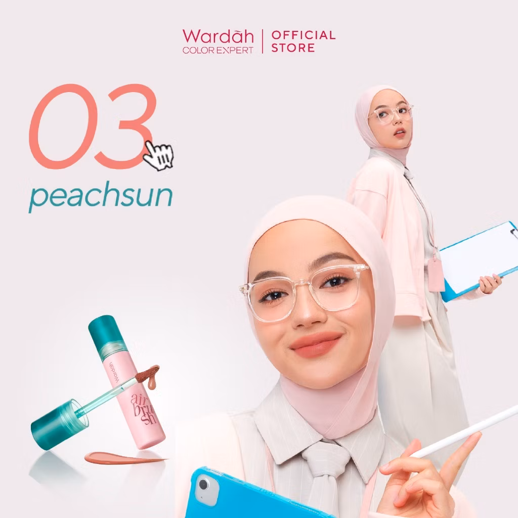 Wardah Airbrush Lip Tint 03 Peachsun