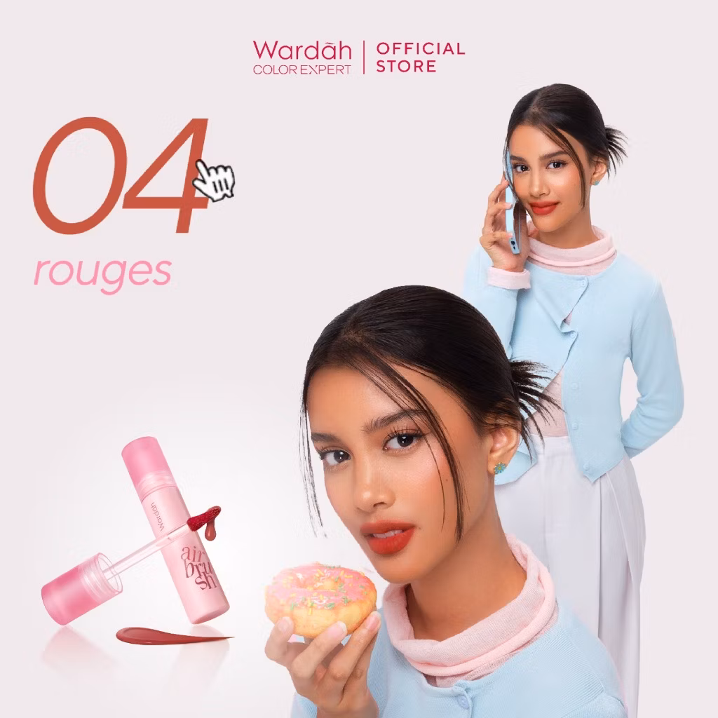Wardah Airbrush Lip Tint 04 Rouges