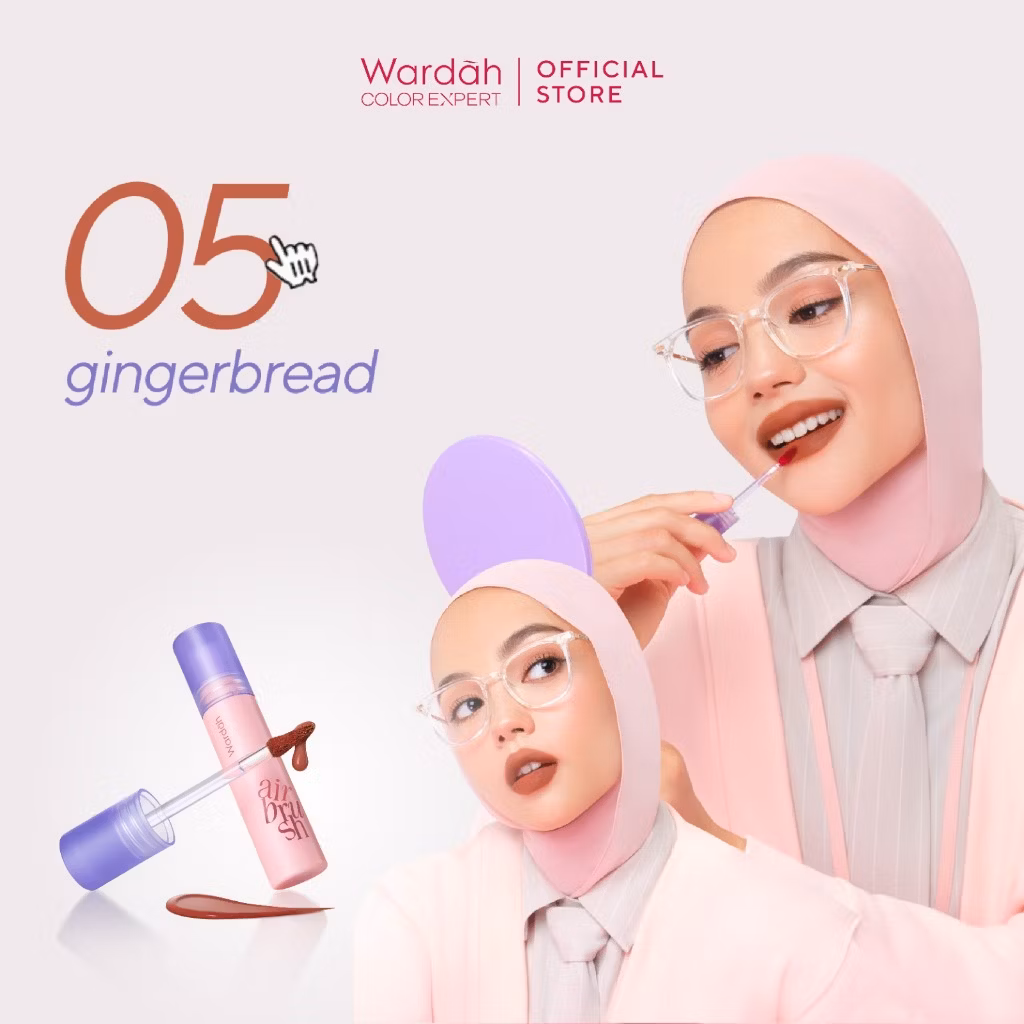 Wardah Airbrush Lip Tint 05 Gingerbread