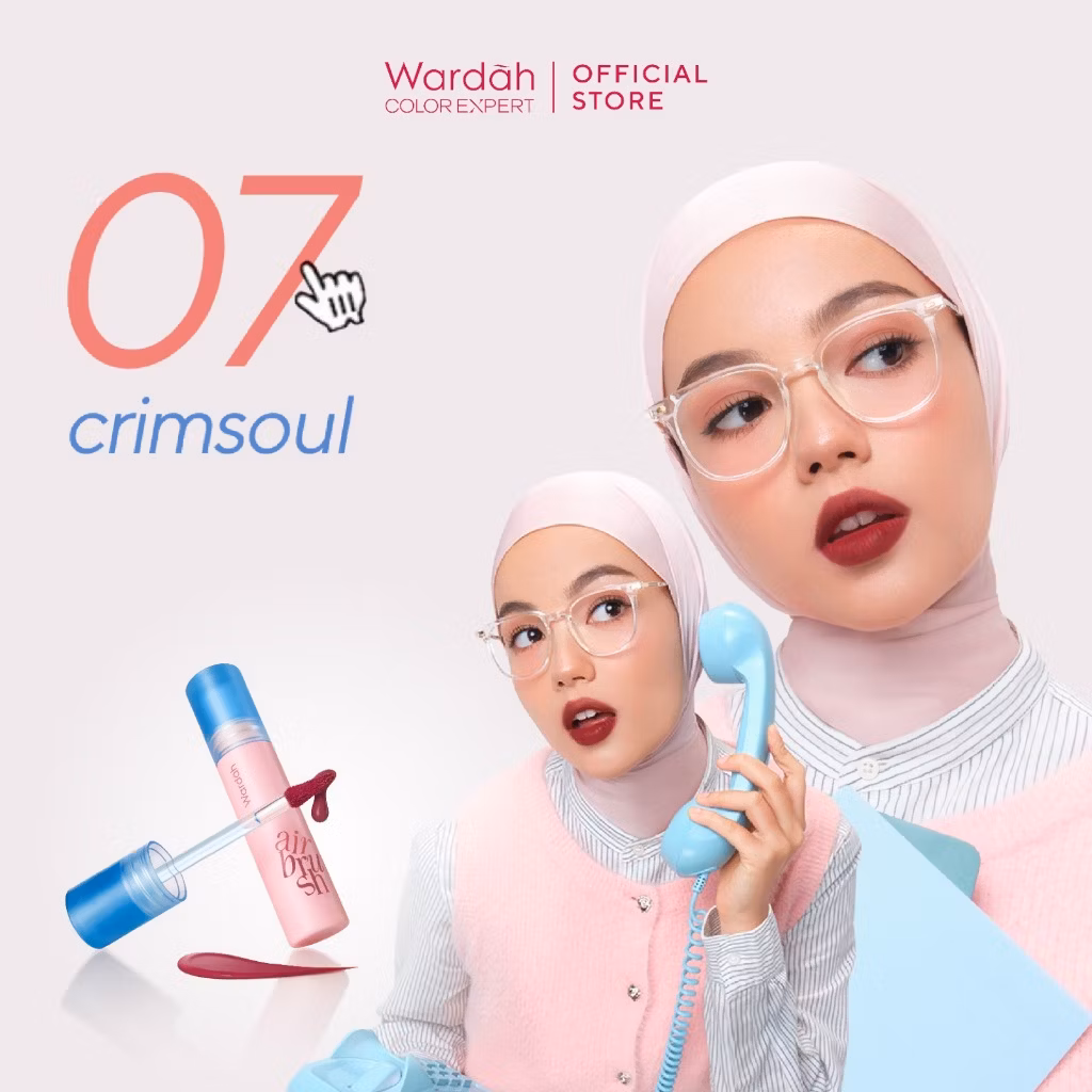 Wardah Airbrush Lip Tint 07 Crimsoul