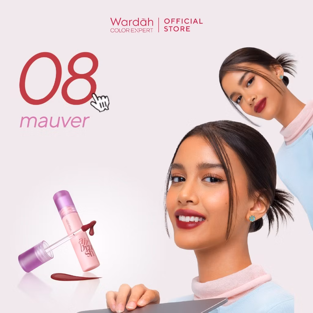Wardah Airbrush Lip Tint 08 Mauver
