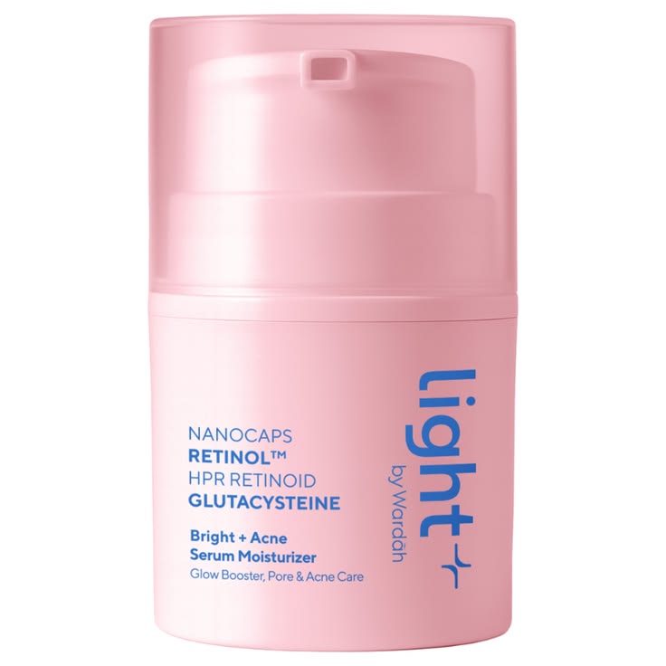 Wardah Light+ Nano-Retinol Bright+Acne Serum Moisturizer 28g