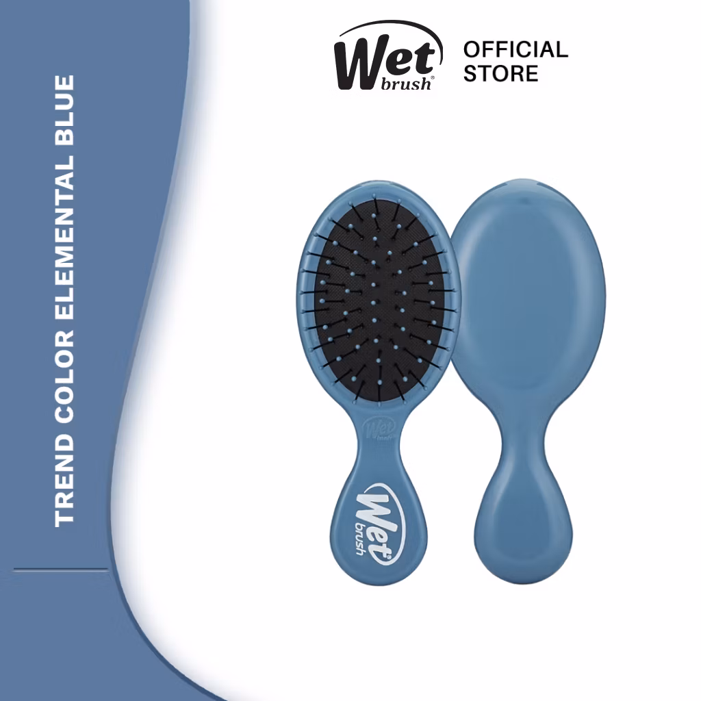 Wet Brush BWR832TCEB Mini Detangler Trend Color Elemental Blue