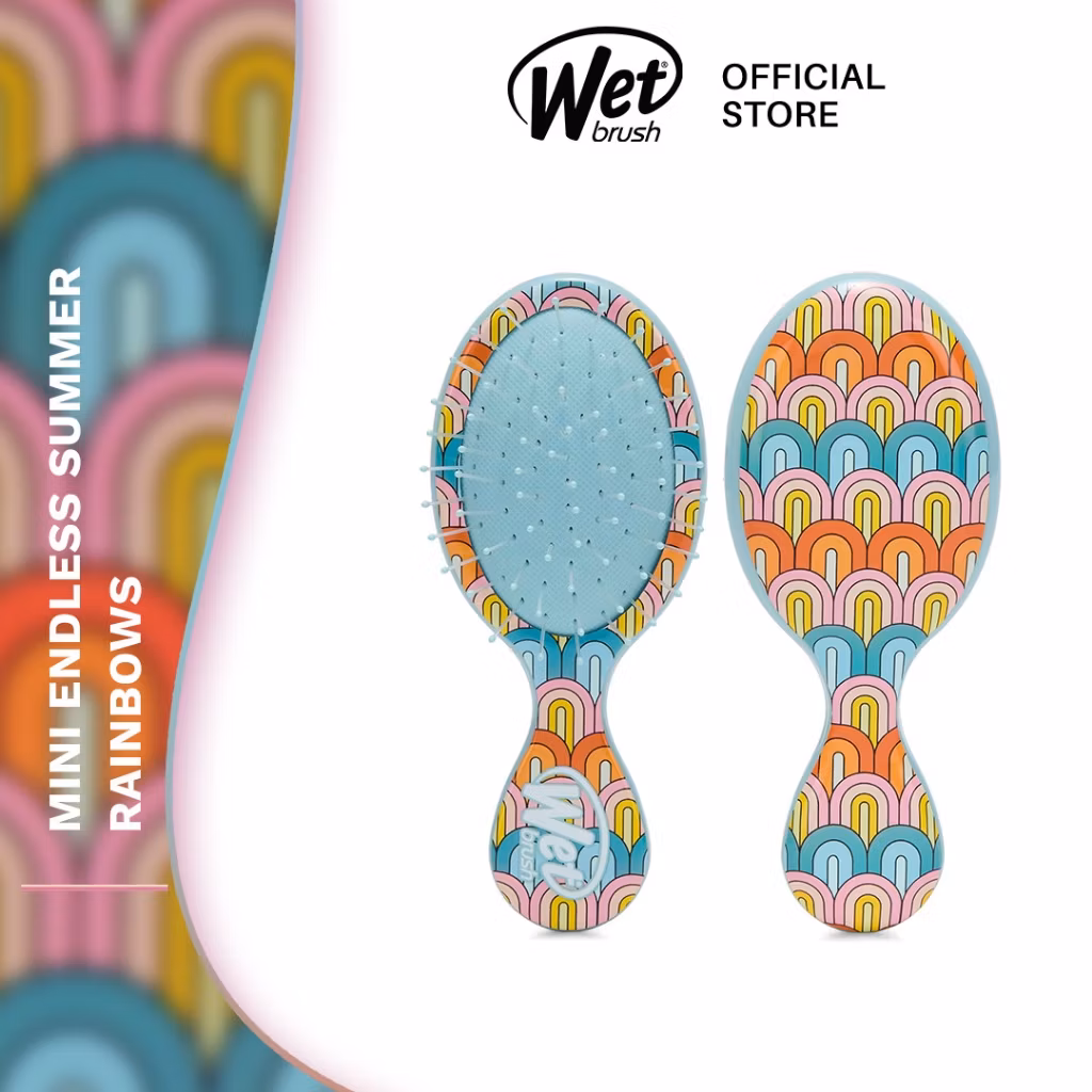 Wet Brush BWR832SDRB Mini Detangler Endless Summer Rainbows