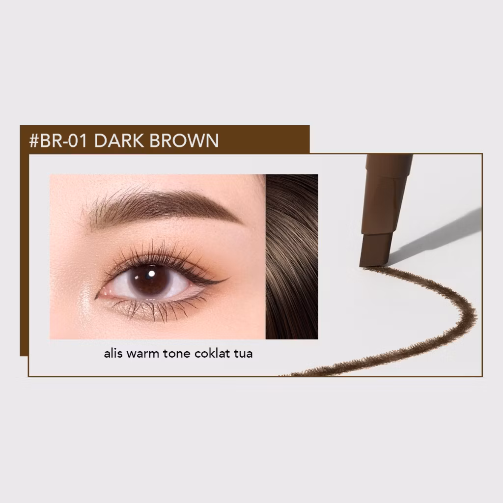 YOU Teardrop Brow Definer BR01 Dark Brown