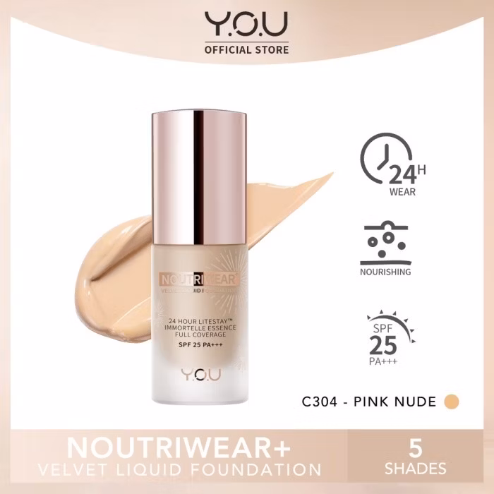 YOU Noutriwear + Velvet Liquid Foundation C304