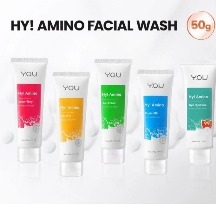 YOU Hy! Amino bye-byeteria anti bacterial facial wash 50gr