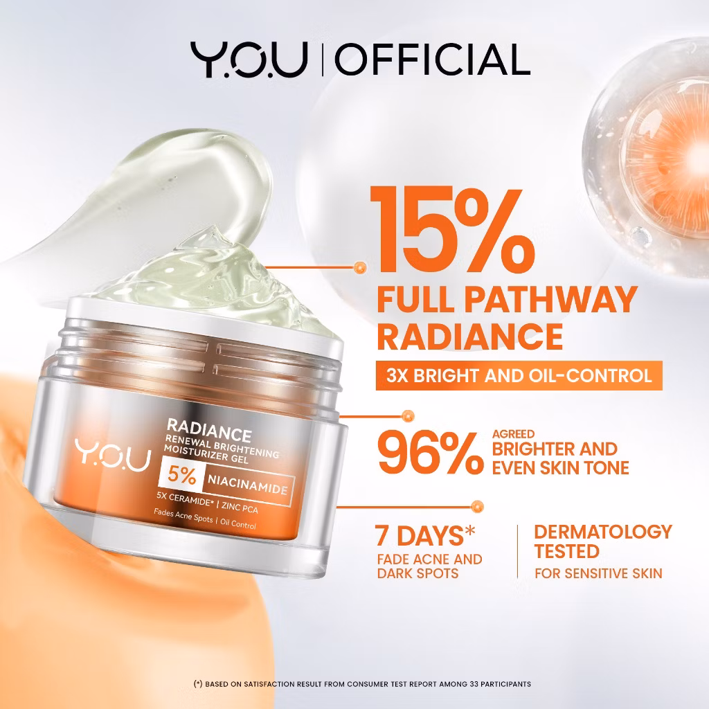 YOU Radiance Renewal Brightening Moisturizer Gel 30gr