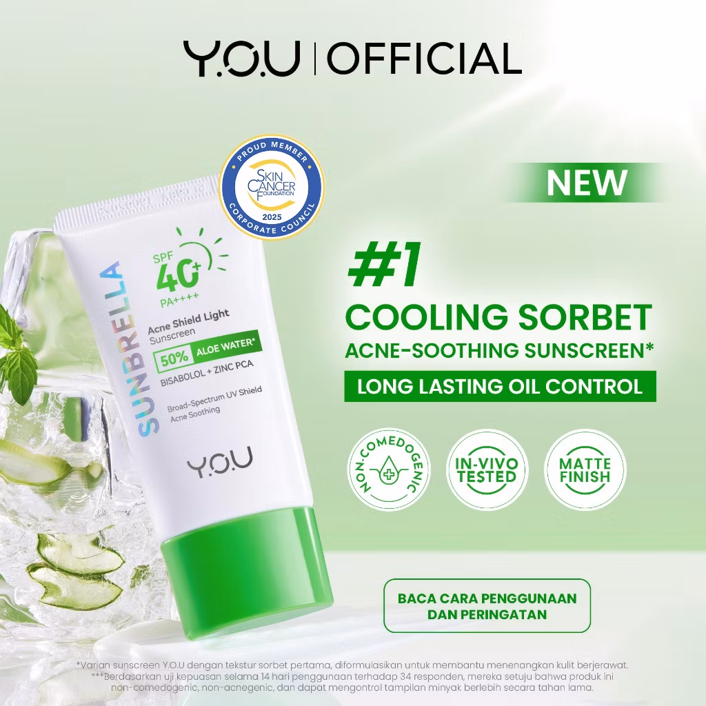 YOU Sunbrella Acne Shield Light Sunscreen 30ml