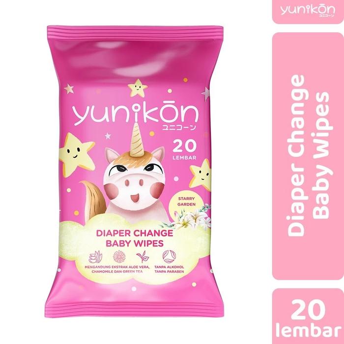 Yunikon diaper change baby wipes 20 sheets