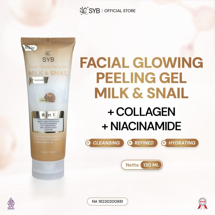 SYB Facial Glowing Peeling Gel Milk & Snail 130ml