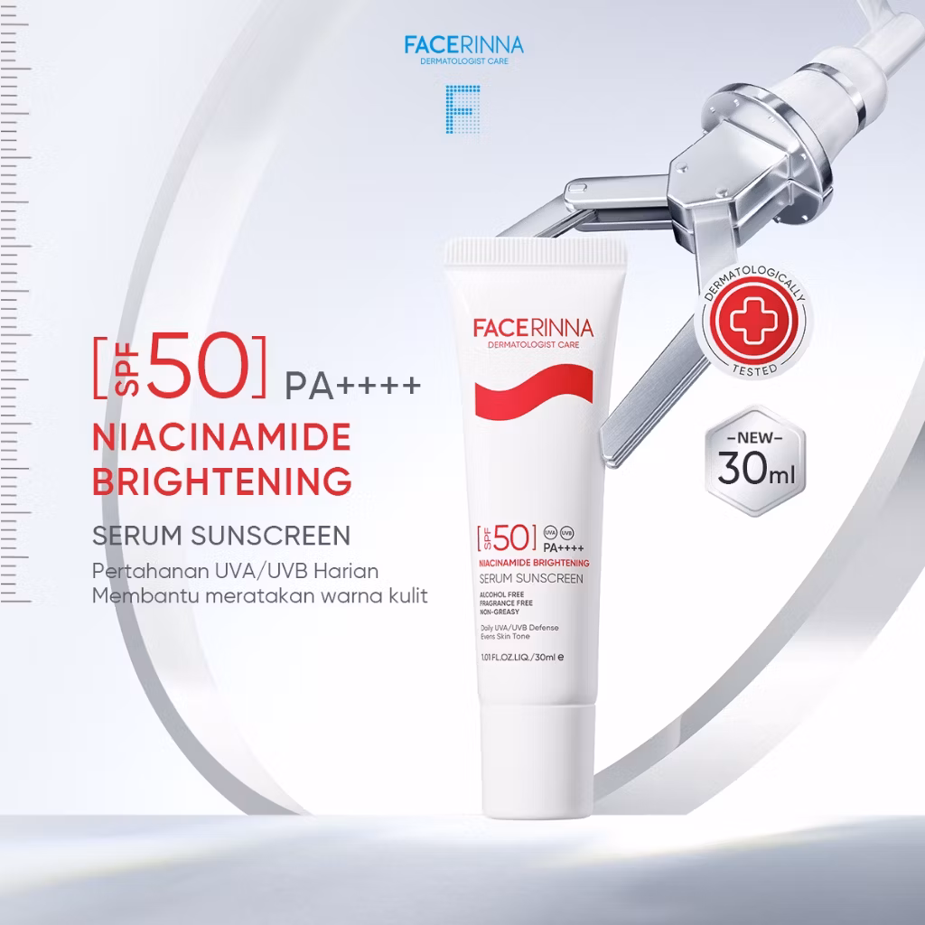 Facerinna Niacinamide Brightening Serum Sunscreen 30ml