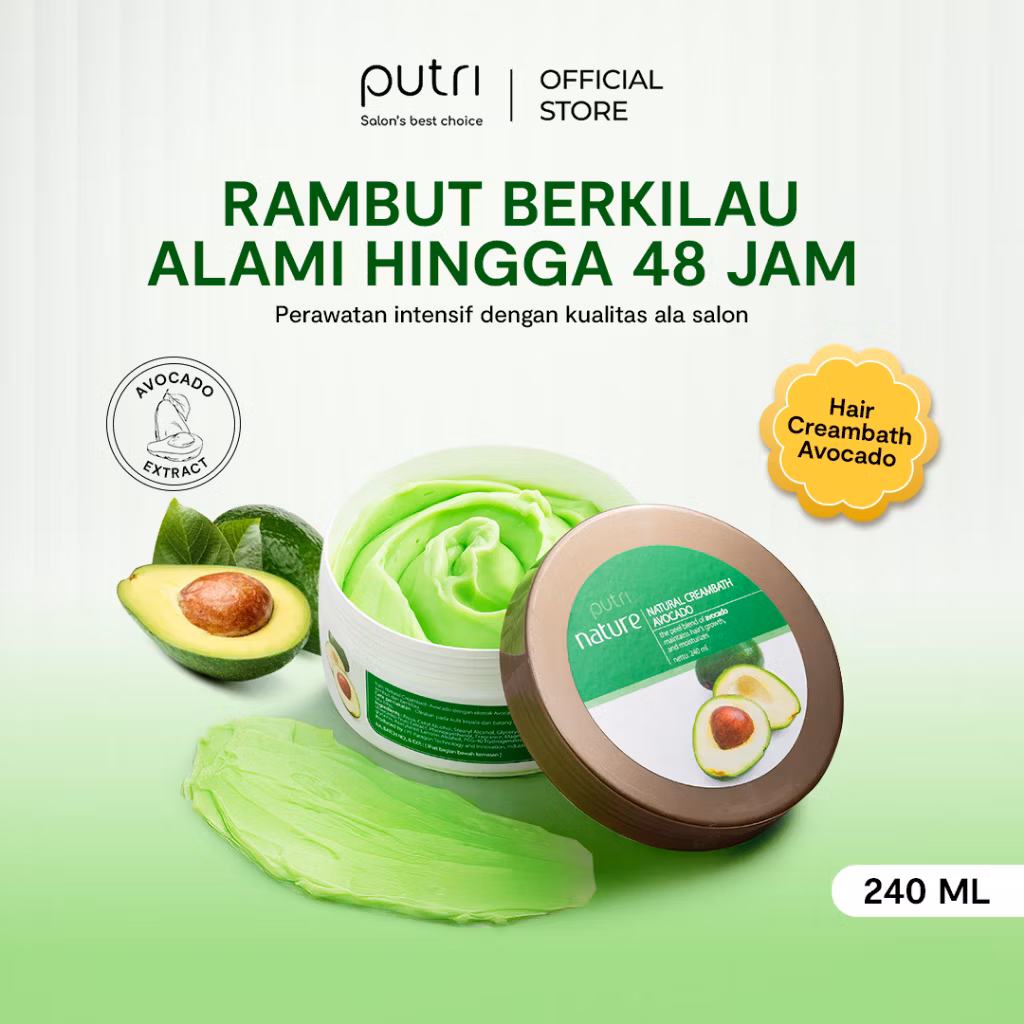 Putri Nature Natural Creambath Avocado 240ml