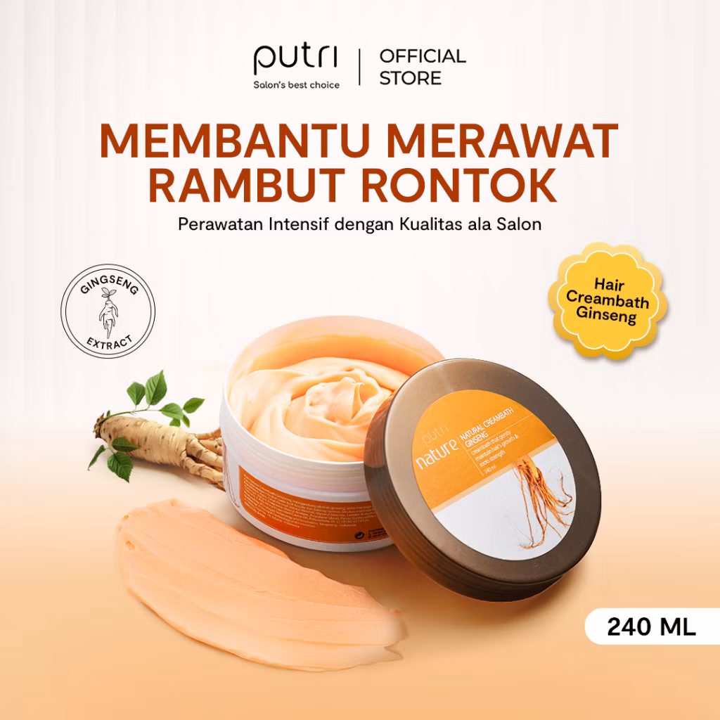 Putri Nature Natural Creambath Ginseng 240ml