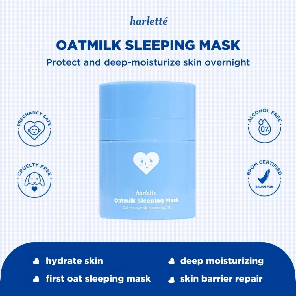 Harlette Oatmilk Sleeping Mask 30g