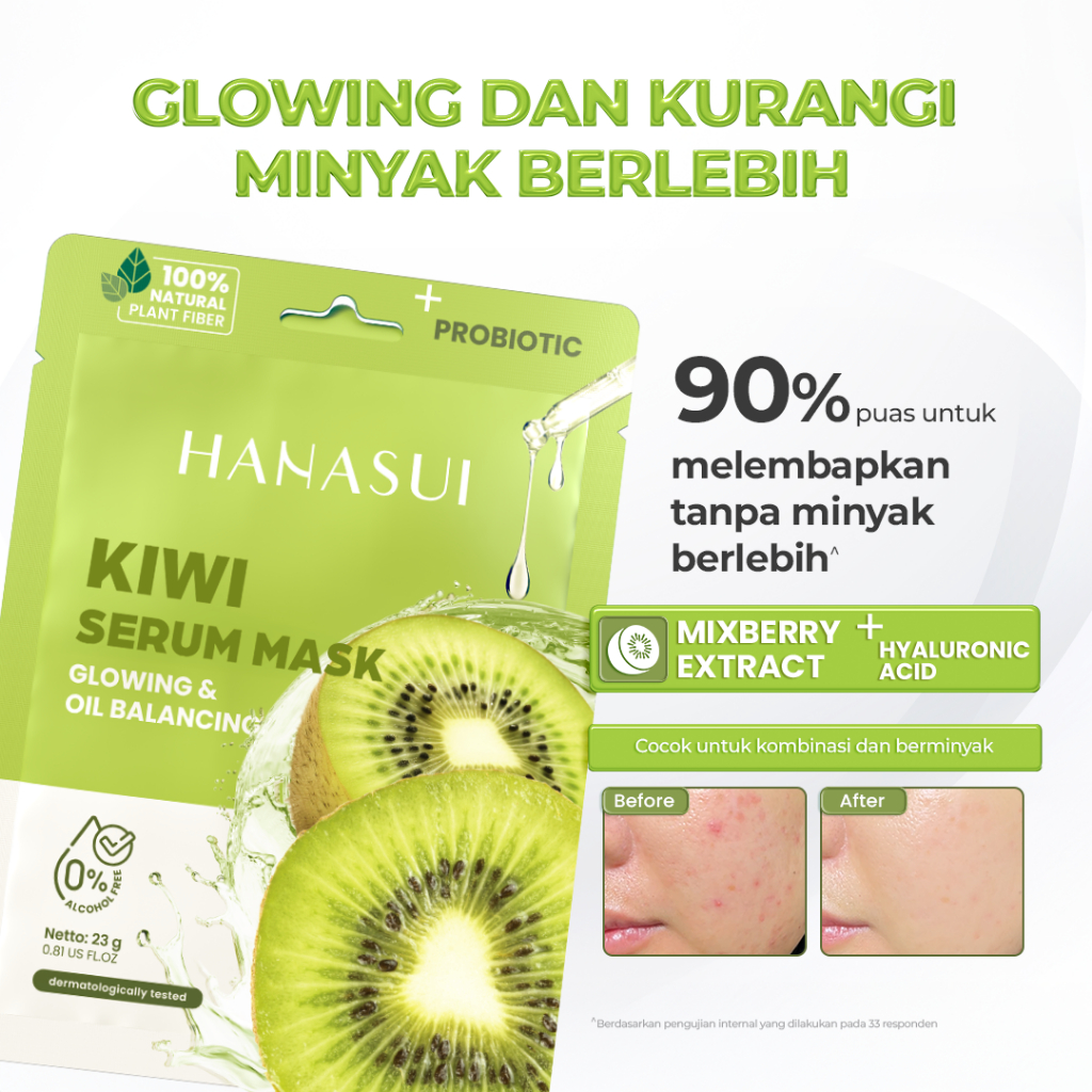 Hanasui Kiwi Serum Mask