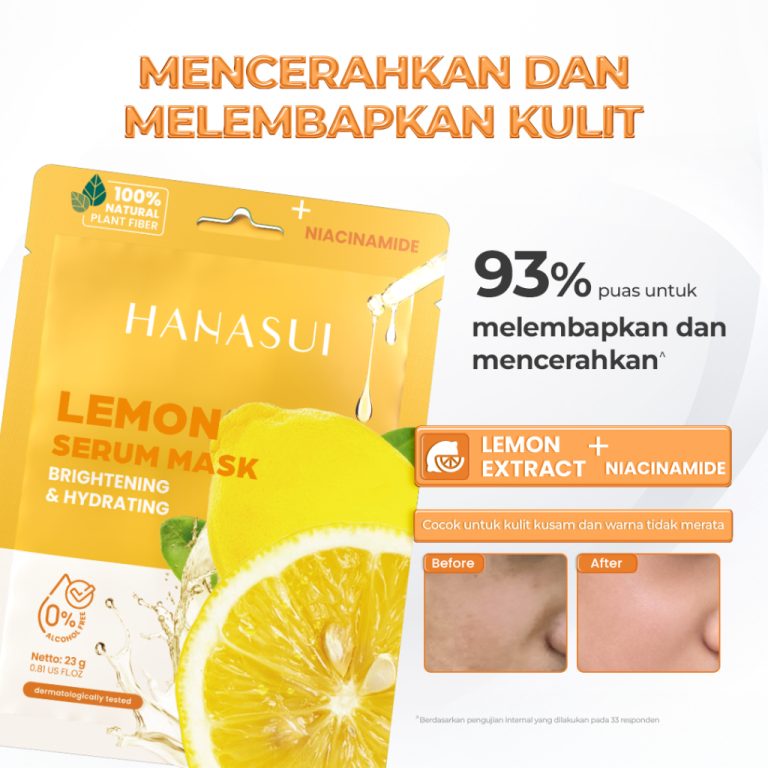 Hanasui Lemon Serum Mask