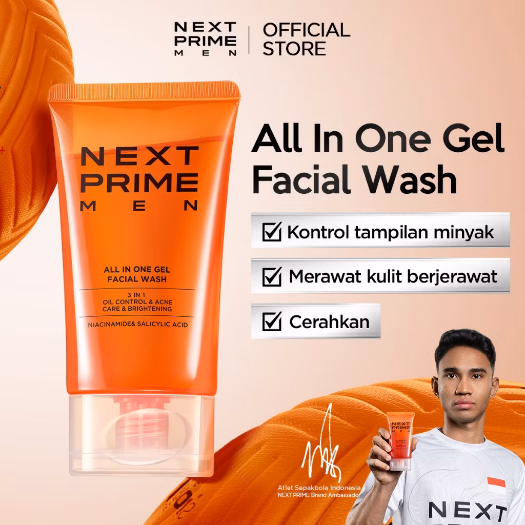 Nextprime All In One Gel Facial Wash 100g
