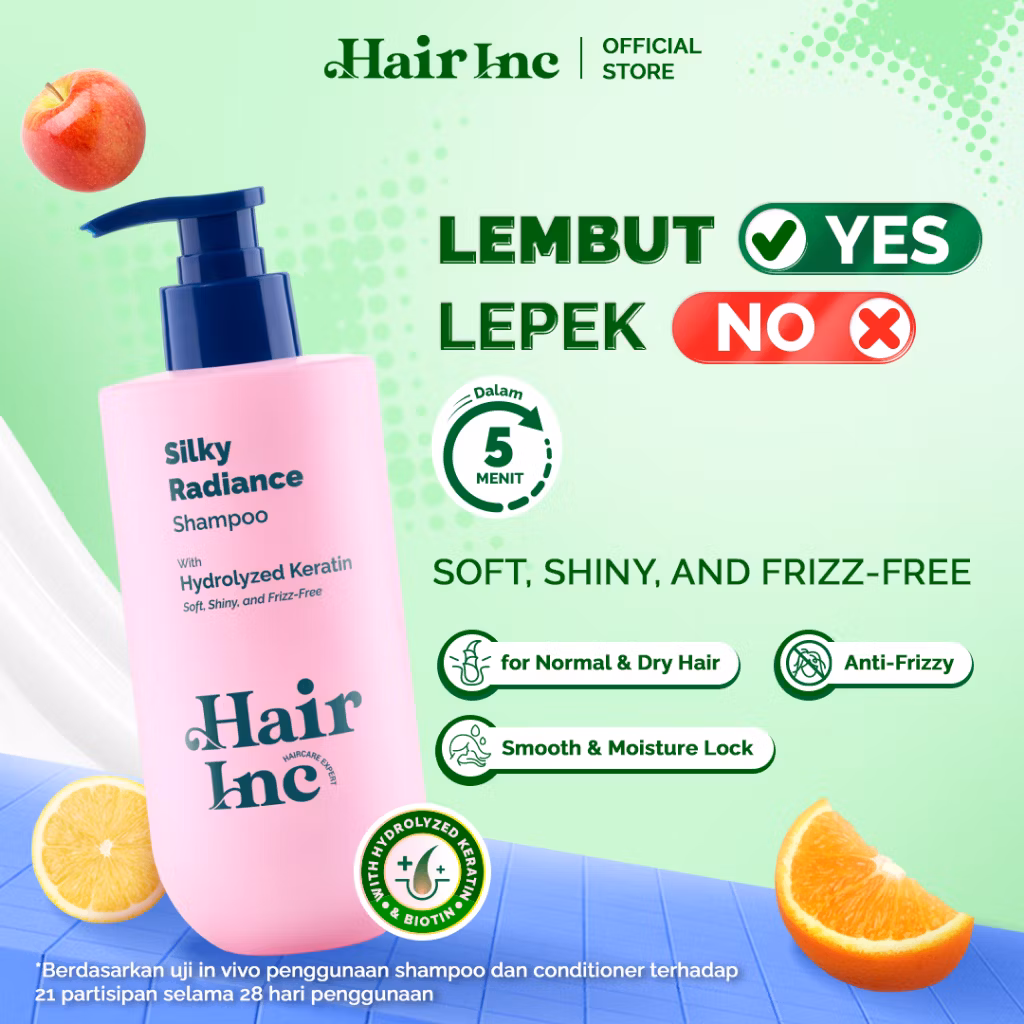 Hair inc Silky Radiance Shampoo 320ml