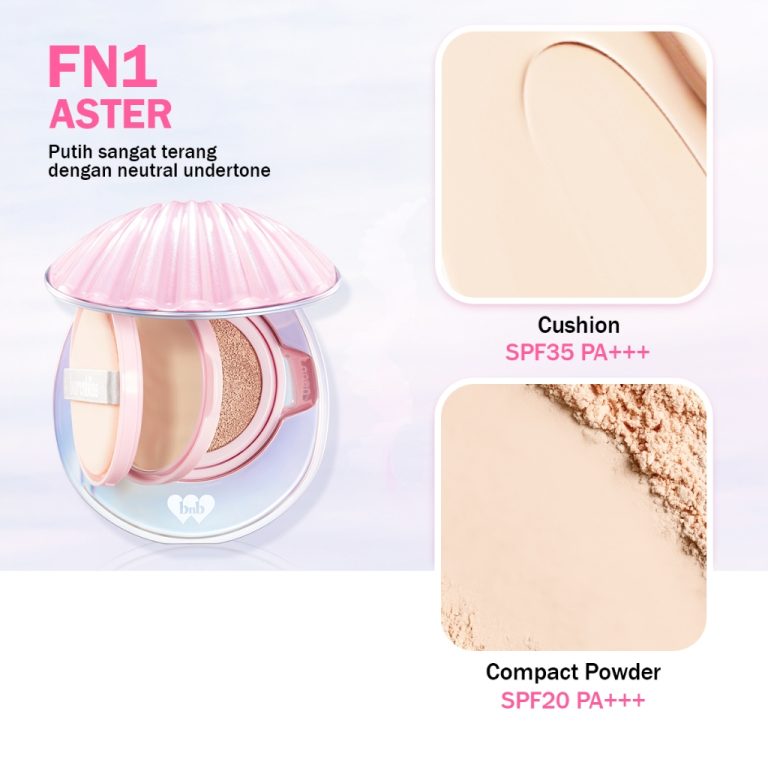 Barenbliss Bloom vegan better me 2-in-1 cushion&powder 8gr*4gr FN1 Aster