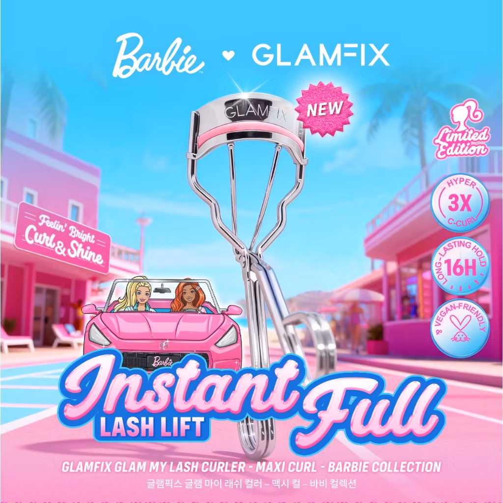 Glamfix glam my lash curler maxi curl barbie collection
