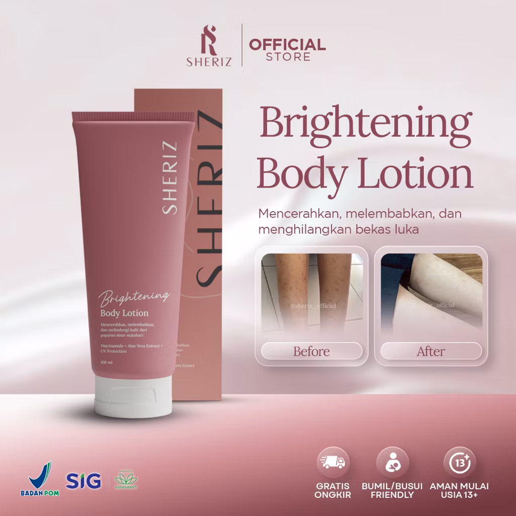 Sheriz brightening body lotion 100ml