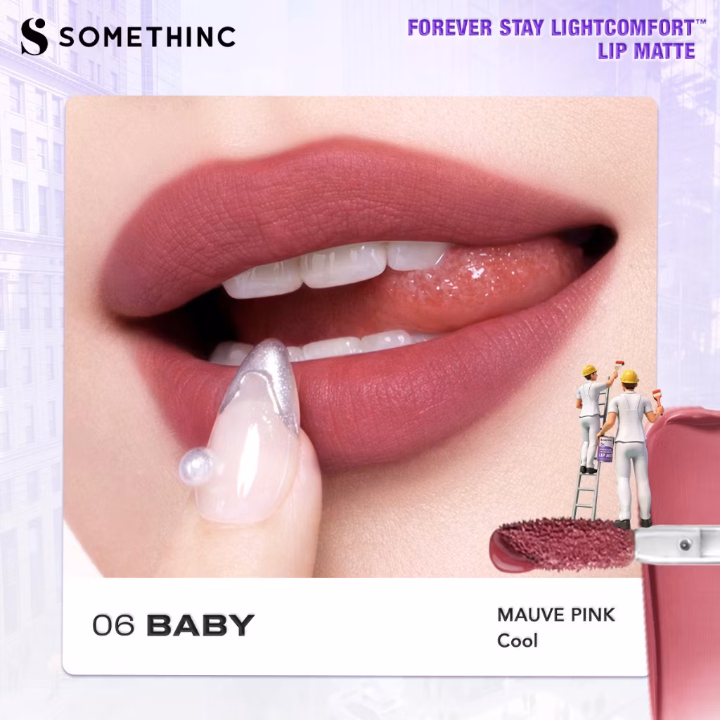 Somethinc Forever Stay Lightcomfort Lip Matte 06 BABY