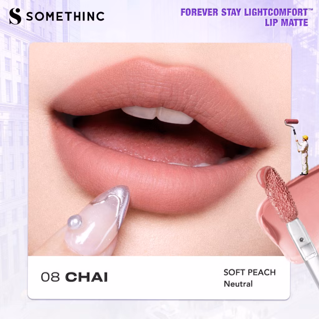 Somethinc Forever Stay Lightcomfort Lip Matte 08 CHAI